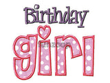 Birthday Girl photo booth placard with colorful birthday-themed typography for party photography from Funzoop The Party Shop