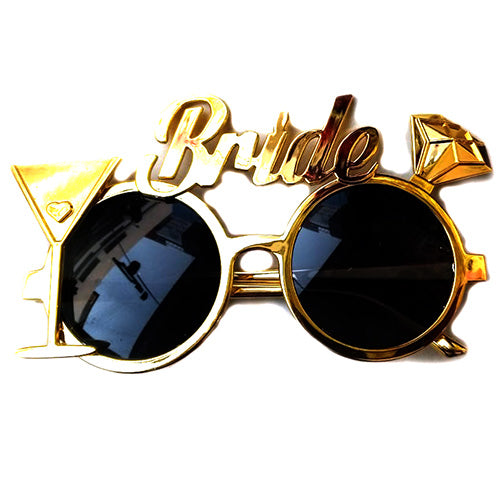 Bride party goggles with bridal themed novelty frame design from Funzoop The Party Shop