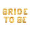 BRIDE TO BE Foil Banner [Golden] - Funzoop