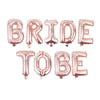 BRIDE TO BE Foil Banner [Rose Gold] - Funzoop