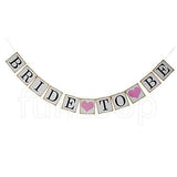 Bride To Be Hearts Wall Banner - Funzoop