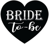 Bride To Be photo booth placard featuring bridal celebration typography design from Funzoop The Party Shop