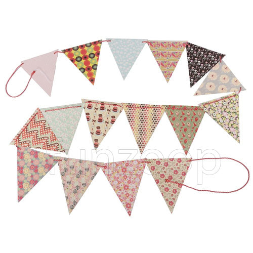 Bunting Flags Paper Garland/Banner - Funzoop