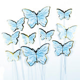 Butterflies Cake Topper Set - Blue