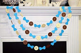 Buttons and Bow Tie Garland - Funzoop