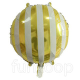 18 inches candy striped foil balloon with colorful striped design from Funzoop The Party Shop
Colorful candy theme foil balloon for birthday party decoration from Funzoop The Party Shop
Candy striped helium foil balloon for festive celebration décor from Funzoop The Party Shop
