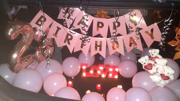 Car Boot Birthday Milestone Decoration