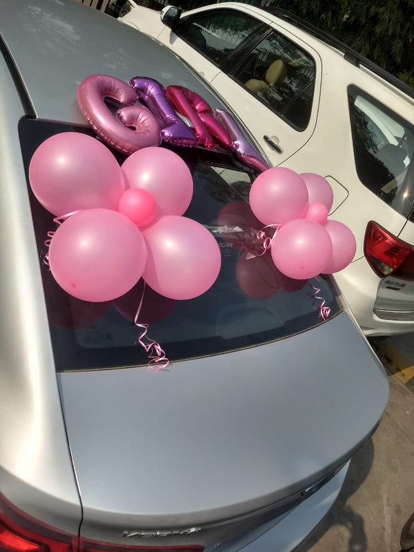 Car Decor, in an event decoration layout for a themed celebration and party photographs in the product display.
