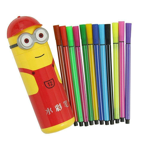 Cartoon Themed Sketch Pen Set [12 Pens] - Funzoop