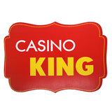 Casino King photo booth placard with casino themed typography for party photography from Funzoop The Party Shop
