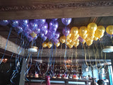 Ceiling Decor Metallic Latex Balloons Bunch Purple Golden Funzoop ThePartyShop