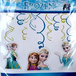 Character Theme Hanging Swirls [6 Pcs] - Frozen - Funzoop