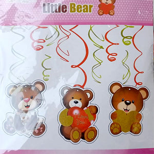 Character Theme Hanging Swirls [6 Pcs] - Little Bear - Funzoop
