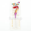 Chrome gold number 7 wax cake candle