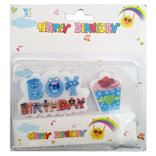 Boy themed birthday cake candles for kids party cake decoration from Funzoop The Party Shop