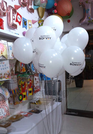 Helium Balloon Bunches with Corporate Branding [BN04] - Funzoop The Party Shop