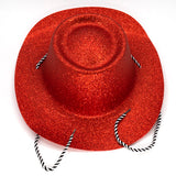 Cowboy Glitter Hat - Red