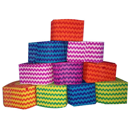 Colorful Chevron Paper Streamers [12 Pcs]