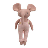 Cute Hulk pale pink knitted stuffed soft toy by Pluchi from Funzoop The Party Shop
