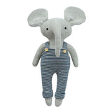 Cute Hulk vanilla grey knitted stuffed soft toy by Pluchi from Funzoop The Party Shop