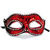 Decorated Carnival Half Mask, Red by Funzoop