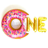 Donut ONE milestone wall arrangement for first birthday party decoration from Funzoop The Party Shop