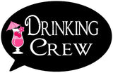 Drinking Crew bachelorette photo booth placard for bridal party photography from Funzoop The Party Shop