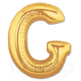 40" Large Foil Alphabet Balloons- Golden (Letter G) - Funzoop