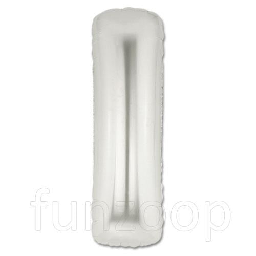 40" Large Foil Alphabet Balloons- Silver (Letter I) - Funzoop