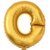40" Large Foil Alphabet Balloons- Golden (Letter O) - Funzoop