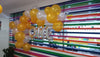 First Anniversary Decor for a leading MNC, in an event decoration layout for a themed celebration and party photographs.