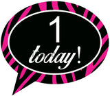 First birthday photo prop placard for milestone birthday party photography from Funzoop The Party Shop