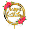 Floral Birthday Cake Topper - Funzoop