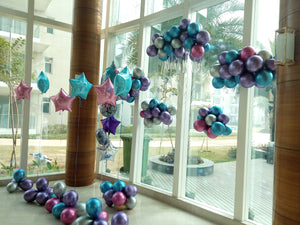 Frozen Theme Foil Latex Balloons Decor - Funzoop