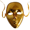 Full Face Masquerade Glitter Mask - Golden