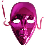 Full Face Masquerade Glitter Mask - Purple