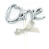 1st Birthday ONE Acrylic Cake Topper with Ribbon