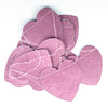 Glitter Coated Heart Garland - Pink