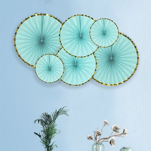 Party Paper Fans Glitter Assorted sold by Funzoop - The Party Shop