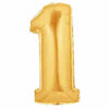 Golden alphabet and number foil balloons for personalized party displays from Funzoop The Party Shop