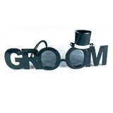 Groom party goggles with hat inspired novelty frame design from Funzoop The Party Shop