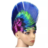 Groovy Rainbow Mohawk Wig Costume Accessory - Funzoop