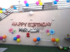 Happy Birthday Foil Balloons Banner Rose Gold Wall Decor -  Funzoop