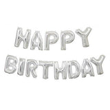 Happy Birthday Foil Banner [Silver] - Funzoop