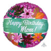 18" HX HAPPY BIRTHDAY MOM BOUQUET FOIL BALLOON - Funzoop The Party Shop