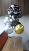 Happy Birthday Balloons Stand Arrangement