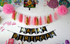 Happy Birthday Pom Pom Tassel Banner - Funzoop