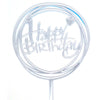 Happy Birthday Round Cake Topper - Assorted - Funzoop