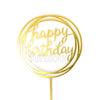 Round Cake Topper Golden - Funzoop