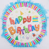 Round Happy Birthday piñata / khoi bag